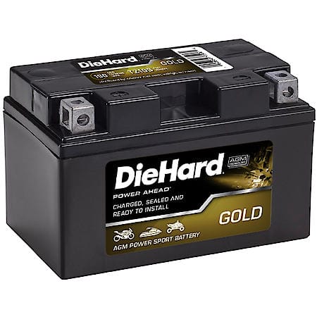 Battery: TZ10S Group Size, 190 CCA, 8 Amp Hour Capacity