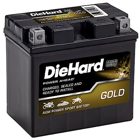 Battery: TZ7S Group Size, 130 CCA, 6 Amp Hour Capacity