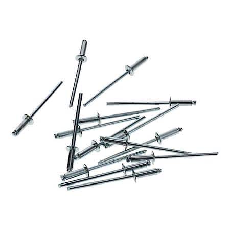 Steel Rivets, 1/8 Diameter 3/16 - 1/4 Grip