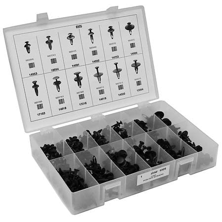 Quik-Select II Assortment - 2-Pc Nylon push-in retainers - 12 SKUs