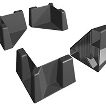 Cargo Organizer: Cargo Area, Black, Plastic With Super-Grippy Underside, Set Of 4