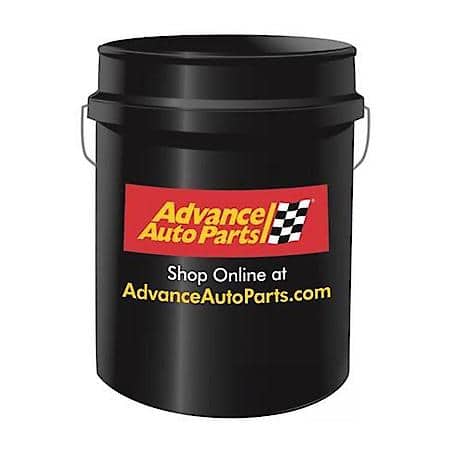 Advance Auto Parts Black 5 Gallon Bucket with Logo