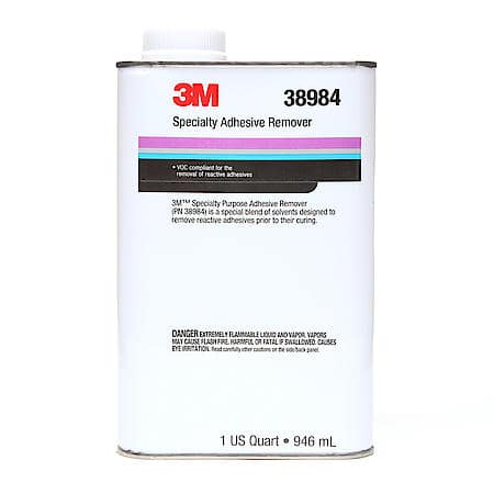 3M Specialty Adhesive Remover, 38984, 1 Quart (US), 6 per case