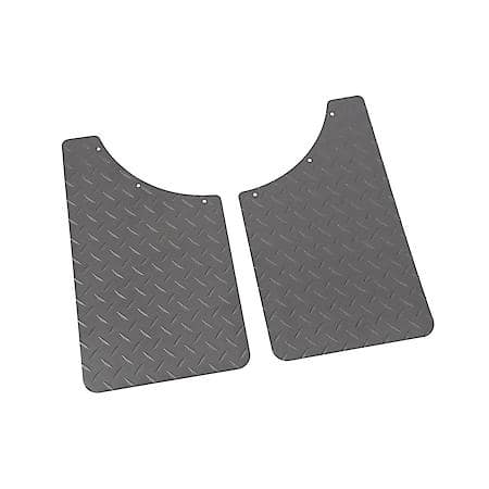 Multi-Fit, 11" X 19", Set Of 2, Rectangle With Radius Notch, Black, Aluminum