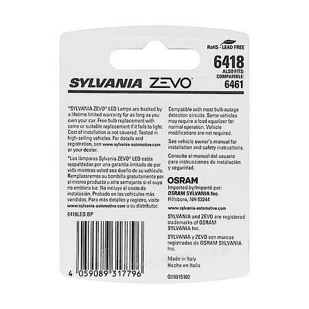 6418 ZEVO: White LED Mini Bulb, Super Bright, Lifetime Limited Warranty, 1 Pack