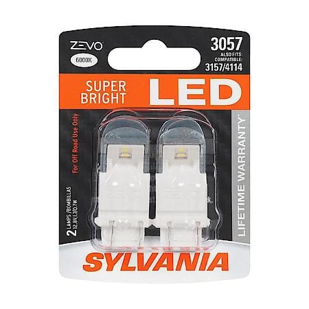 3057 ZEVO: White LED Mini Bulb, Super Bright, Lifetime Limited Warranty, 2 Pack