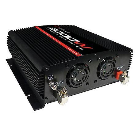2000W Continuous/4000W Peak DC-to-AC Power Converter: 3 AC Outlets and USB Port