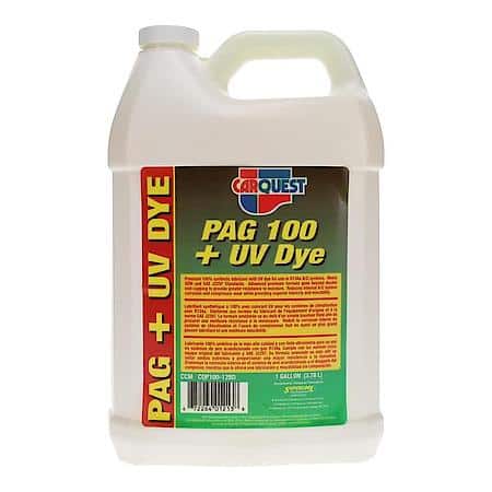 PAG 100 +UV AC Oil Lubricant: Exceeds OEM Specs, Resists Moisture, 128 oz