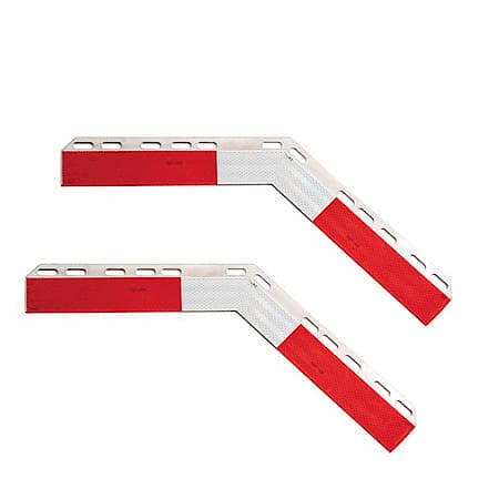 Conspicuity Strips Aluminum Angled, pair