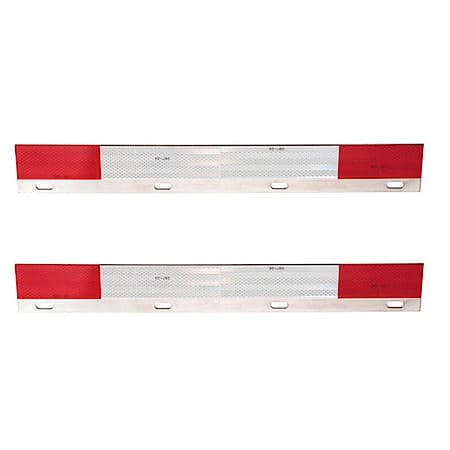 Conspicuity Strips Aluminum Straight, pair