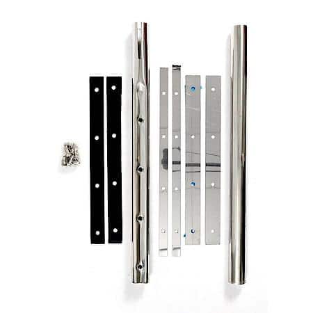 Quarter Fender Braceless Stainless Steel assembly, kit