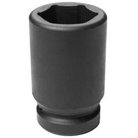 Socket 1-1/2 1" Drive Impact 6 Point Deep Black