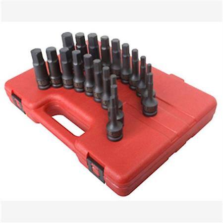 20Pc 1/2 Dr Impact Hex Driver Master Set