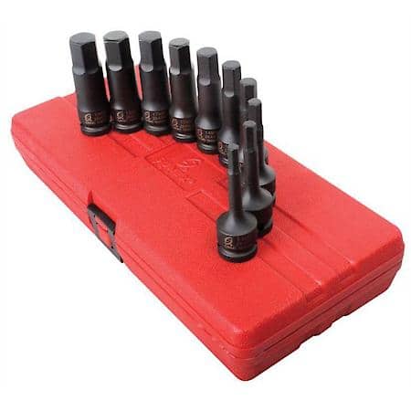 10-Piece 1/2 In. Drive Metric Impact
