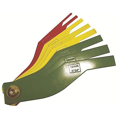 8Pc Color Coded Brake Thickness Guage
