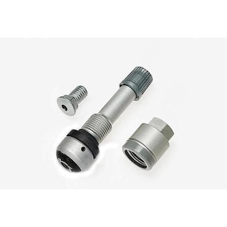 Metal Flexible Angle TPMS Valve - Silver 49 mm
