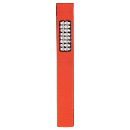 Slim-line Flashlight, Orange-Soft Touch Lumens 45/48
