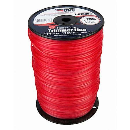 Trimmer Line, Razorcut .105, 5 Spool, Red Nylon