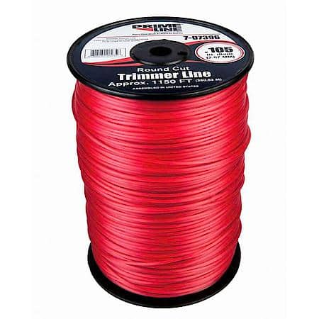 Trimmer Line, .105, 5 Spool. Length 1175', Red Nylon