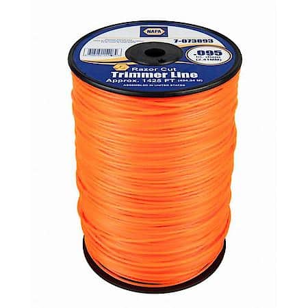 Trimmer Line, Razorcut .095, 5 Spool, Orange Nylon