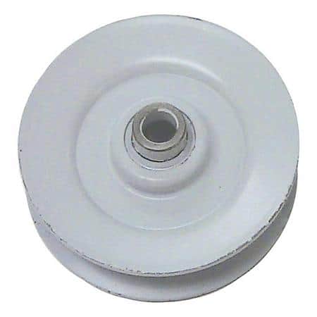 V-Belt Idler Pulley, I.D. 3/8", O.D. 3 1/16", Belt Groove 1/2"