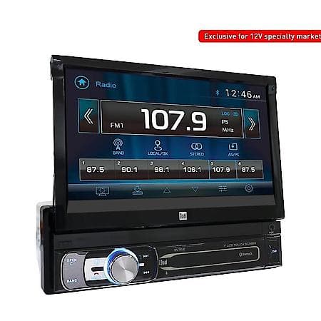 Single Din Car Stereo: 7" Touchscreen, Dvd Player, Bluetooth, Music Streaming, Hands Free Calling