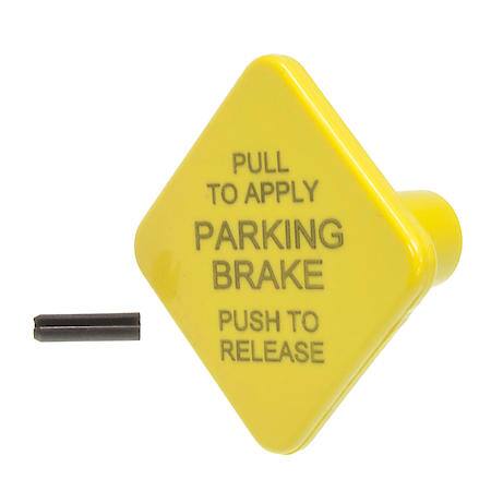 Push/Pull Knob - Yellow Knob w/Pin - Shaft Length: 3/8" - Replaces Bendix½ PP-1╓ 248433; MIDLAND½ KN20901