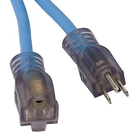 50Ft Cold Weather Extension Cord W/Single Lighted Outlet - 13Amp