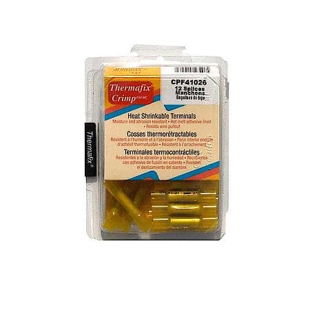 12-10 Gauge Butt Splices - 12 Pcs