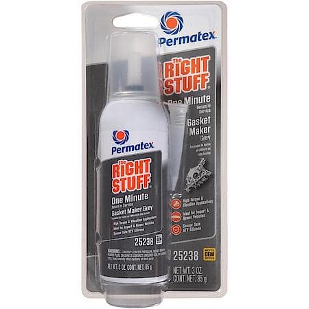 The Right Stuff: 1 Minute Gasket Maker: Grey, 3 OZ