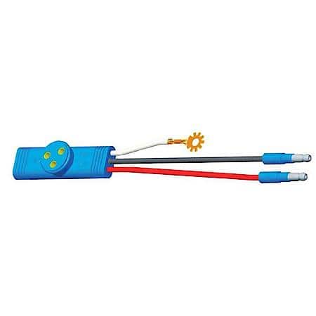 Sentry Light Pigtail, 6" Long, Chassis Ground, Slim-Line .180 Male, 3 1/2" Ground