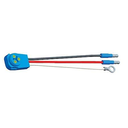 Stop - Tail - Turn, Three-Wire, 90ª Plug-In Pigtails for Male Pin Lamps Pigtail, 8" Long, 3 Wire