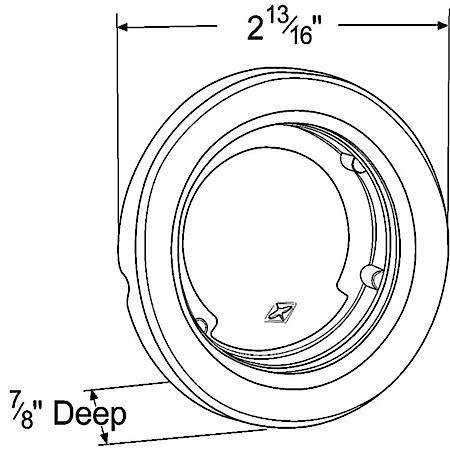 Hole Grommet, 2-5/16", Closed Back, PVC Black