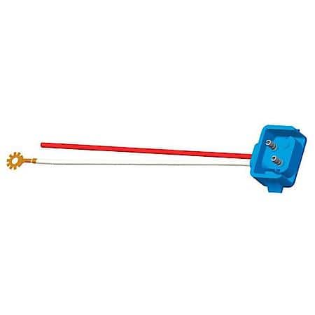 Two-Wire Plug-In Pigtail For Female Pin Lights, 10" Long, 90 ° Plug