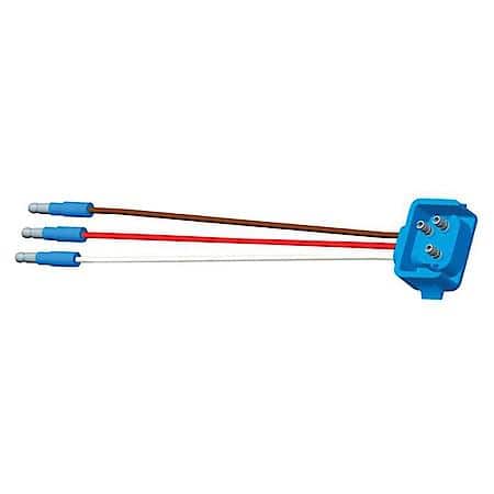 Stop - Tail - Turn, Three-Wire, 90ª Plug-In Pigtails for Female Pin Lamps, Ground, 3-Wire