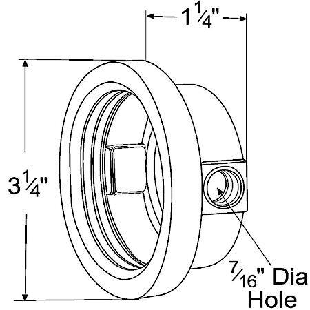 Hole Grommet, 2-25/32", Closed Back