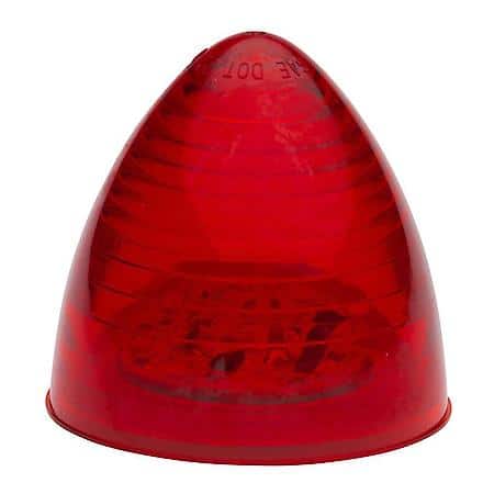Clearance Marker Lamp, 2.5" Red Beehive, High Count LED