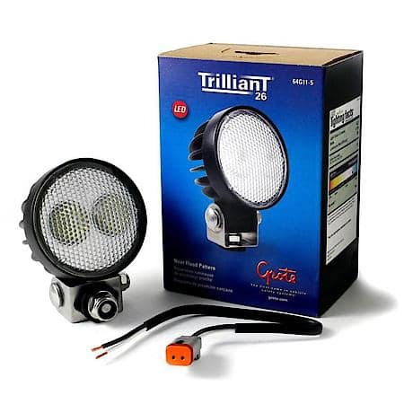 LED Work Lamp, Multi-Volt, Near-Pattern Optics, Pendant Mount, Bulk Pack