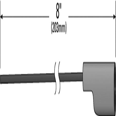 Blunt Cut to Double Slim Line Under Light - Female, 8" Long