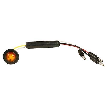 Dual Intensity MicroNova DOT LED Clearance Marker Lights, Amber with Grommet