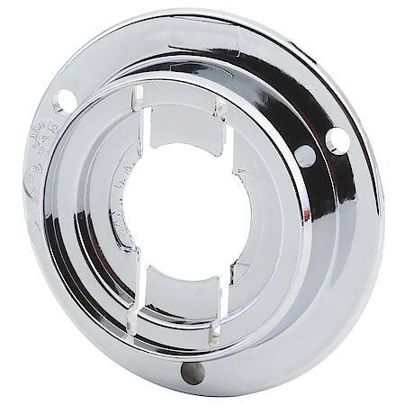 Theft-Resistant, Mounting Flange for 2" Round Lamps Bracket, Chrome Polycarbonate - Ideal for LED