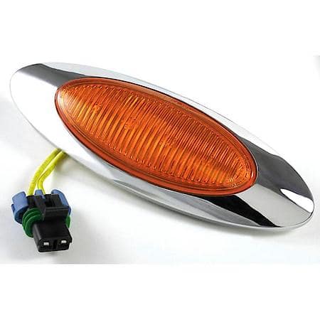M1 Series LED Clearance Marker Light, Metripack ® Plug with Bezel, Yellow
