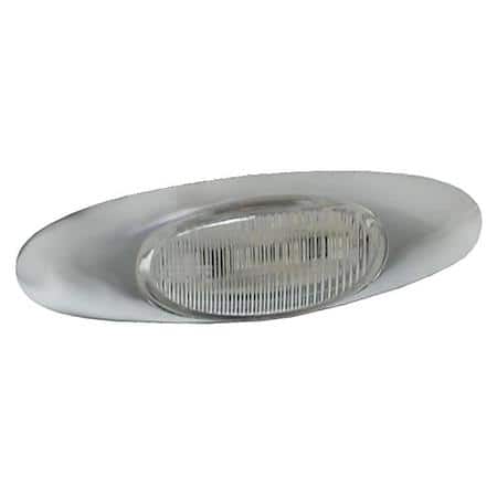 Micronova ® LED Clearance Marker Light, with Chrome Bezel, Red/Clear