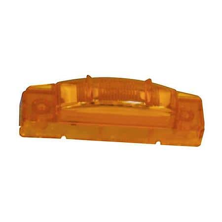 Clearance Marker Lamp, 3", Center Yellow, SuperNova LED, Thin Line