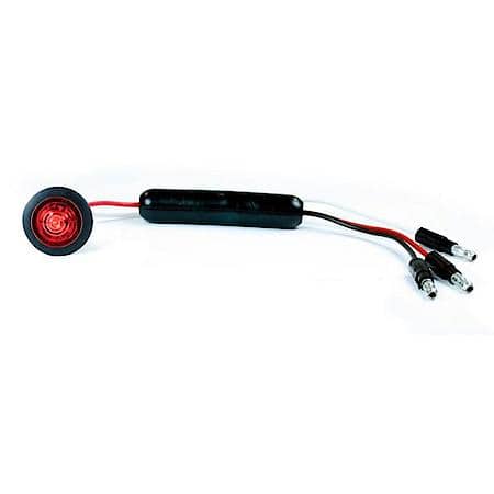 Dual Intensity MicroNova DOT LED Clearance Marker Lights, Red with Grommet