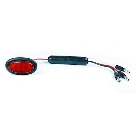 Clearance Marker Lamp, Red, MicroNova LED, Dual Intensity, P2 with Grommet