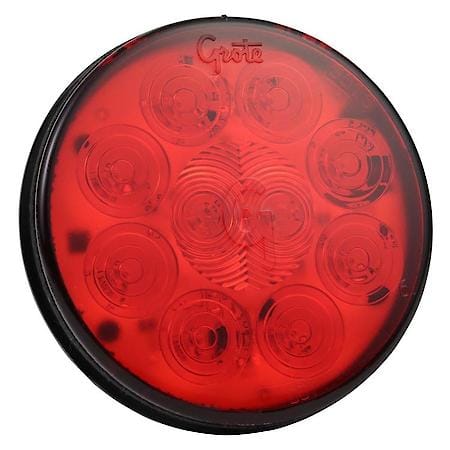 Stop/Turn/Tail Lamp, 4", Red, 24-Volt, 10-Diode
