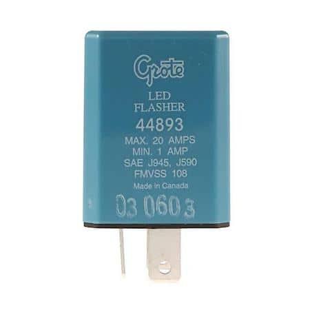 Flasher, LED, European (JSO) Pin Out, Steady Flash Rate