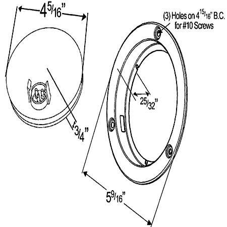 SuperNova ® 4" 10-Diode Pattern LED Stop Tail Turn Light
