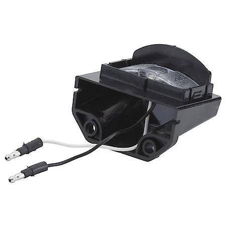MicroNova« LED License Lamp - 12V, Black, vertical mount, with .180 slim-line UBS plug connections